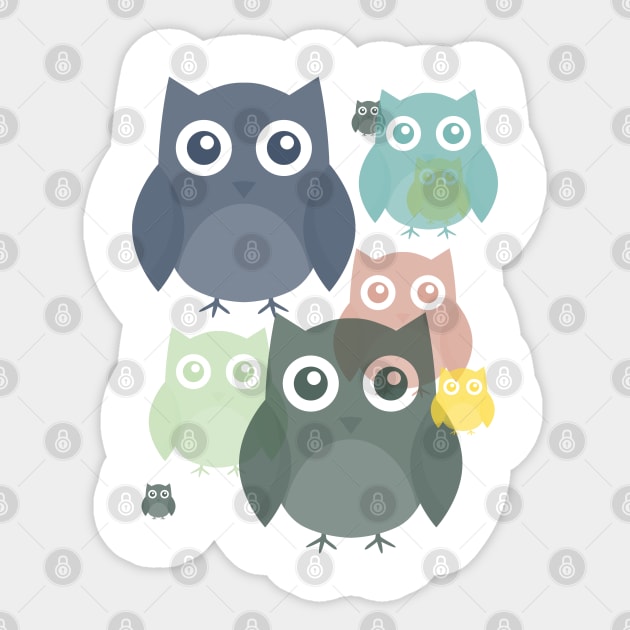 Owls Sticker by NayaRara